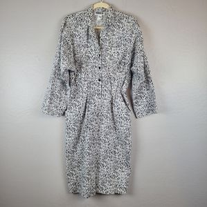 Vintage 80s 90s Virgo II Animal Print‎ Dress
